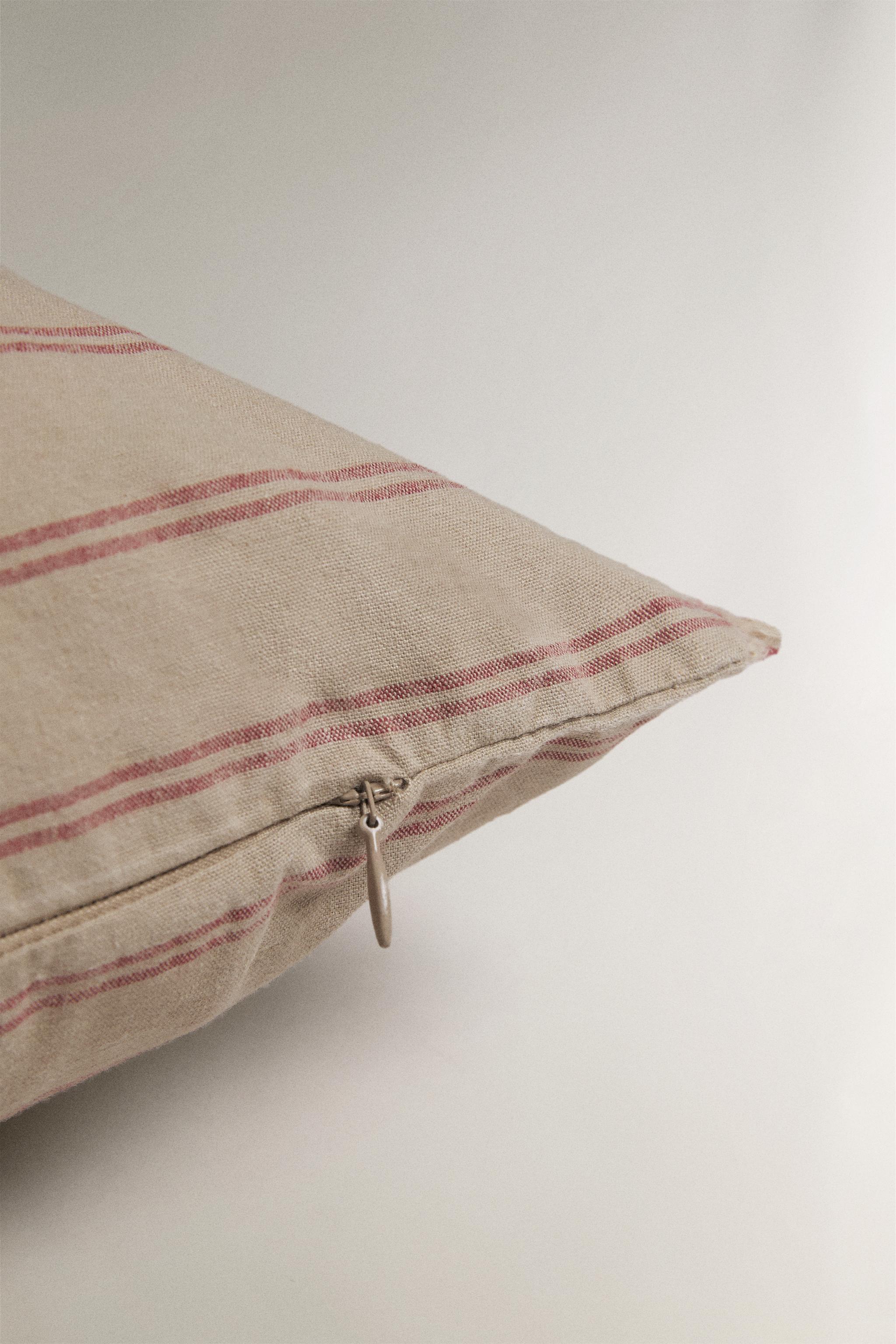 HOUSSE DE COUSSIN RAYURES